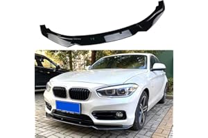 ARTSIM Voiture Becquets Avant pour BMW 1 Series F20 F21 116i 118i 120i 2011-2019,ABS Spoiler Avant Becquet lèvre Pare Chocs inférieur Avant Une Anticollision Armatures Caisse,A