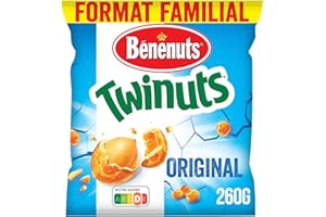 Benenuts Twinuts Cacahuètes Enrobées Croustillantes Goût Salé format familial 260g