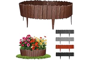 GARDENIX 2,3 m, obramowanie rabatki, obrzeże trawnika, palisada ogrodowa, ogrodzenie rabatowe (brązowe)