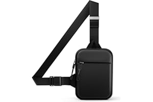 Wanocean Zaino Monospalla, Borsa Monospalla Uomo Impermeabile Spalla Concept Collective Sling Bag,Marsupio Monospalla Uomo,Piccolo Crossbody Bag per Trekking Viaggi Lavoro Scolastici