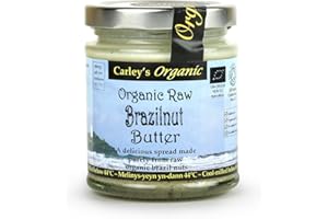 CARLEY'S Organic Raw Brazilnut Butter - Vegan 170g (PACK OF 1)