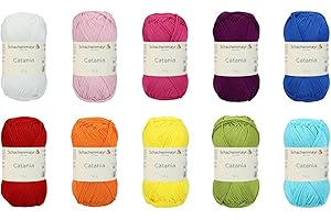 ‎SCHACHENMAYR SINCE 1822 Schachenmayr Catania, Set 10x50 gr. regenbogen mix Handstrickgarne