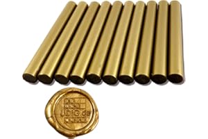 UDIG.DE Siegelwachs 11 mm gold metallic für Heißklebe Pistole 10 cm 100gr.