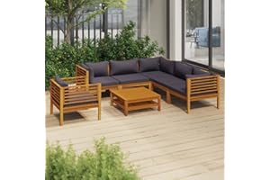 Festnight Lounge Gartenmöbel Set Holz Loungemöbel Terrasse Gartensofa Sitzgarnitur Gartenlounge Sofa Outdoor Terrassenmöbel Sitzgruppe Garten