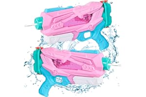 YELLCETOY Water Pistol for Kids Adults, 2 Pack 700ML Super Squirt Water Guns with 32ft Long Shooting Range for Summer Outdoor Pool and Garden Fighting Water Games Toys