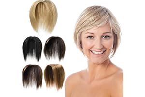 PARXITN Clip in Human Hair Toppers Bezszwowa treska dla kobiet, koronkowa nakładka na włosy do grubych włosów, 15 cm, jasnobrązowy