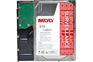 MDD MAXDIGITALDATA MDD (MDD6TSATA25672DVR) 6TB 7200RPM 64MB Cache SATA 6.0Gb/s 3.5inch Internal Surveillance Hard Drive - 3 Years Warranty