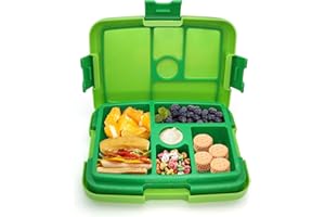 IJIAMY Brotdose Kinder, Lunchbox mit Fächern, Auslaufsicher Bento Box, Jausenbox für Mädchen & Jungen, Vesperdose, Perfekt für Schule, Kindergarten & Ausflüge