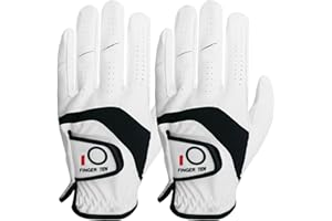 AMRTA Guantes de golf para hombre zurdo de cuero para mano derecha, paquete de 1/2 para zurdos y golfista de diestros antideslizantes guantes de golf ml