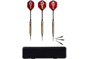 B BEST SPORTING Best Sporting Safety Fortune - Lot de 3 fléchettes avec Pointe en Plastique et Manchon en Laiton - 16, 18 ou 21 g - avec Pointes de Rechange et étui