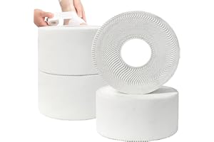 ANAMPION 4 X Cinta Deportiva Blanca,Cinta Adhesiva Deportiva 3,8 Cm X 10 M,Cinta Autoadhesiva Con Fuerza Adhesiva Extra Fuerte, Cinta Deportiva Rasgable IneláStica Balonmano FúTbol Voleibol Escalada