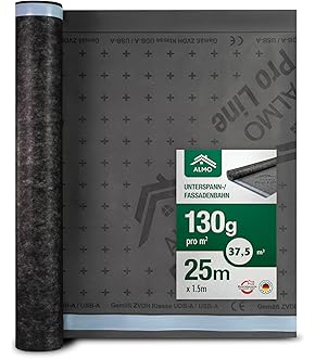 Tiruiya Dampfsperre Klebeband 5cm X 25m - 3 Rollen Unterspannbahn Band | Hohe Klebkraft