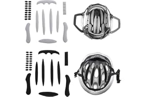 PUNWEY 2 Kits de Coussinets pour Casque de Vélo, Rembourrage de Casque, Coussinets pour Casque de Vélo, Mousse Casque Universelle, Remplacement pour Casque de Vélo de Moto Absorbant Transpiration