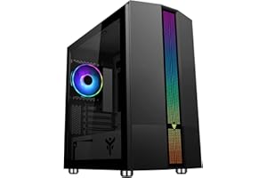 Case Itek LIFLIG B41- Gaming Mini Tower, MATX, 12 cm ARGB Fan, 2 x USB3, Side Panel Temp Glass