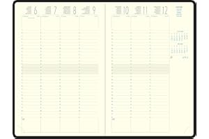 Exacompta - 24842E - Recharge agenda de bureau Eurotime 24 - 16 x 24 cm - Semainier Janvier à décembre 2026