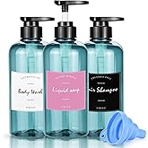 Dispenser Pomp Zeep Blauwe Fles Gel, Vloeibare Zeep, Lotion, Crème