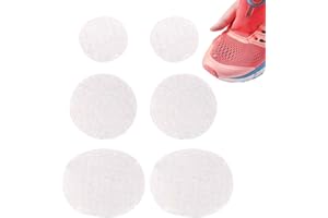 Quzente Patch De Réparation De Trou De Chaussure, 6 Pièces Patchs De Réparation en Forme De Cercle Auto Adhésifs, Patch De Réparation De Baskets Anti-Usure, Convient Aux Baskets
