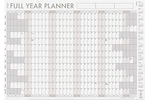 MILULA STUDIOS Wall Planner 2026 A1 Folded – XXL Large Yearly Wall Calendar with Clear Layout – Academic Wall Planner 2026 for Home, Office, Study or School – Organiser for Students & Professionals (simple, A1)