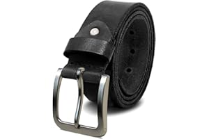 ROYALZ Męski pasek skórzany z wytrzymałej skóry bawolej 4 mm, pełna skóra, pasek w stylu vintage, do dżinsów, garnituru, spodni