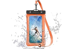 TECHGEAR Wasserdichte Handytasche, IPX8 schwimmende Hülle zum Schwimmen, wasserdichte Handytasche mit Umhängeband, kompatibel mit iPhone 16e, 16, 15, 14, 13, Samsung Galaxy S25, S24, S23, S22+, S21