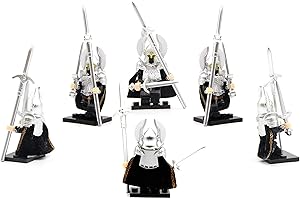 MAGMA BRICK Gondor Garde de la Fontaine (Fountain Guard) Armure avec équipement de Guerre Compatible avec Legos