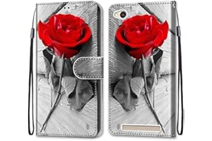 Mo-Somnus Funda para Xiaomi Redmi 4A, Funda Cartera Funda Libro Caso Piel PU con Tapa Magnético Billetera Flip Carcasa Cuero [Protección Completa] [Ranura para Tarjeta] (Rosa)