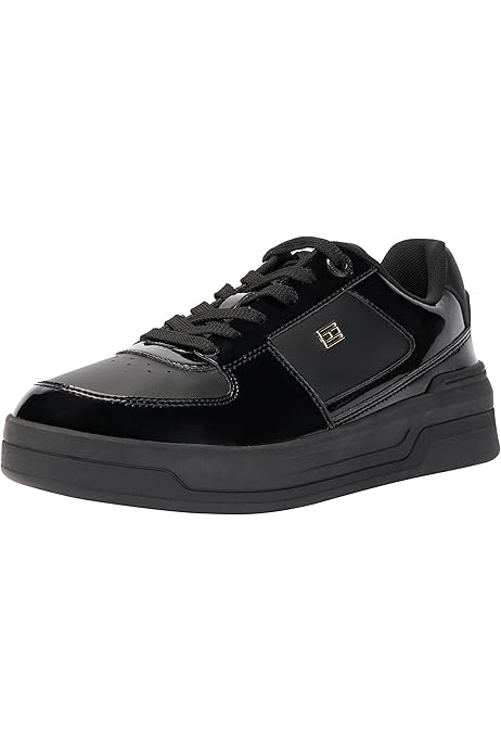 Tommy Hilfiger Womens Chunky Runner Patent FW0FW07867 Sneaker  