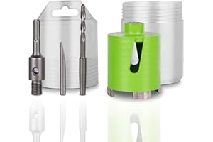 BETTERI Diamant Bohrkrone Beton 68 mm, Dosenbohrer 68mm Mauerwerk mit Zentrierbohrer 8x120 mm, SDS-plus Adapter, Diamant Kernbohrer 68 für Stein Beton Ziegel Putz