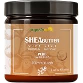 Organicsun Shea Yağı 250 ML |%100 Ham, Soğuk Pres, Rafine Edilmemiş, Shea Butter Karite | Kuru Cilt, Sa&ccedil;, Dudak, Topuk Bakımı