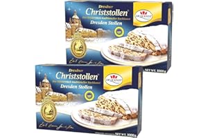 ZAMA4ZINGO Dr. Quendt Dresdner Christstollen 1000g – Ein Meisterstück traditioneller Backkunst aus Dresden (2er Pack)