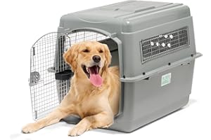 PETMATE Beeztees Skykennel 5 IATA Caisse de Transport pour Chien de 32-41 kg Gris