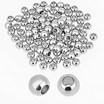 200 Pcs Perline Braccialetti Distanziatrici Rotonde Perle Gioielli