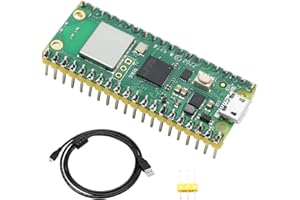 XTVTX Pico W Raspberry-Pi Microcontroller Board mit WiFi,Vorgelötetem Header Unterstützung 2.4/5 GHZ, Basierend auf RP2040 Mikrocontroller Chip, Dual-Core Arm Prozessor unterstützt C/C++/Python