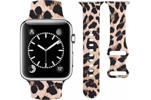 Vozehui Bracelets Compatible avec Apple Watch 38mm 40mm 41mm 42mm 44mm 45mm 46mm 49mm, Bracelet de Sport en Silicone Souple pour iWatch Ultra Série 11 10 9 8 7 6 5 4 3 2 1 SE，Femmes Hommes