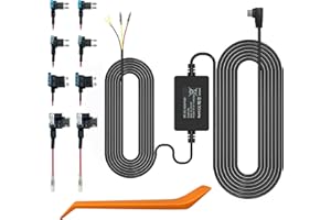 REDTIGER Kit cableado con 4 fusibles,Puerto Tipo C, monitoreo de estacionamiento con protección de bajo Voltaje