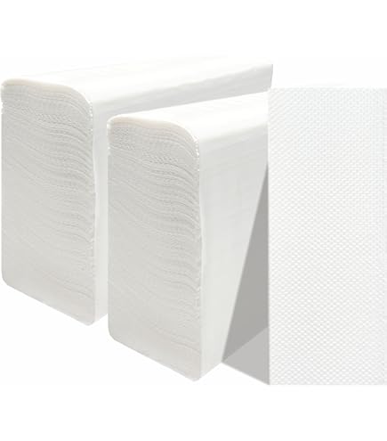 White 1 Ply Z Fold Tissue Paper Hand Towels Soft Absorbent Multi-Fold - View #5