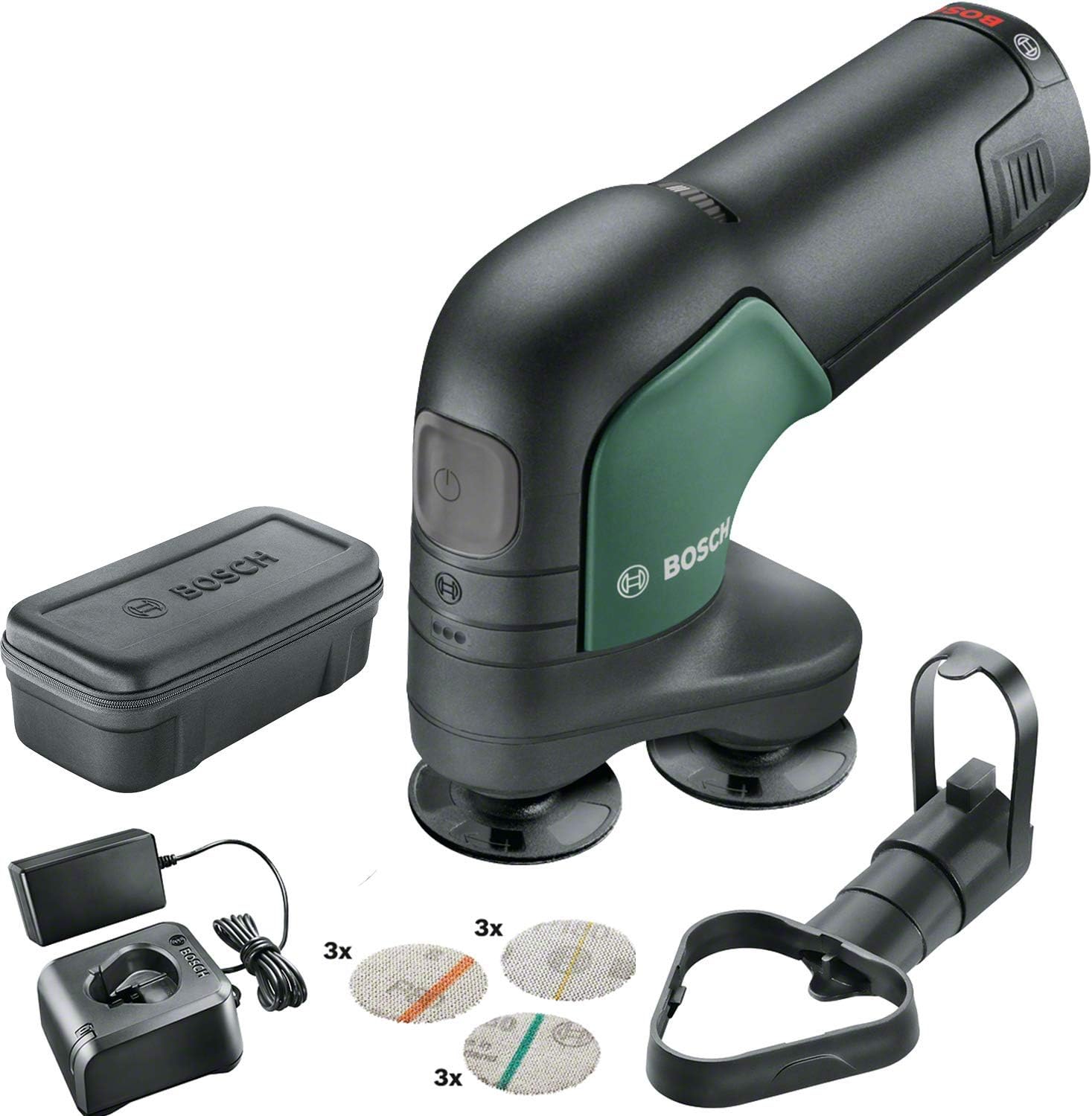 BoschAkku Schleifer und Polierer EasyCurvSander 12 (1 Akku, 12 Volt System, in Softbag)