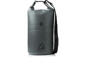 MNT10 Dry Bag con tracolla I sacco impermeabile I Dry Bags Waterproof in 10 l o 20 l, borsa impermeabile per viaggi, attività all'aperto e campeggio, borsa da viaggio robusta e resistente, grigio, 10