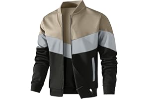 HYPESTFIT Blouson bomber léger décontracté pour homme