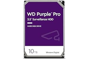 WESTERN DIGITAL WD Purple Pro 10TB para video inteligente Disco duro interno 3.5", AllFrame Technology, 7200 RPM, 550TB/yr, 256MB Cache, Garantía 5 años