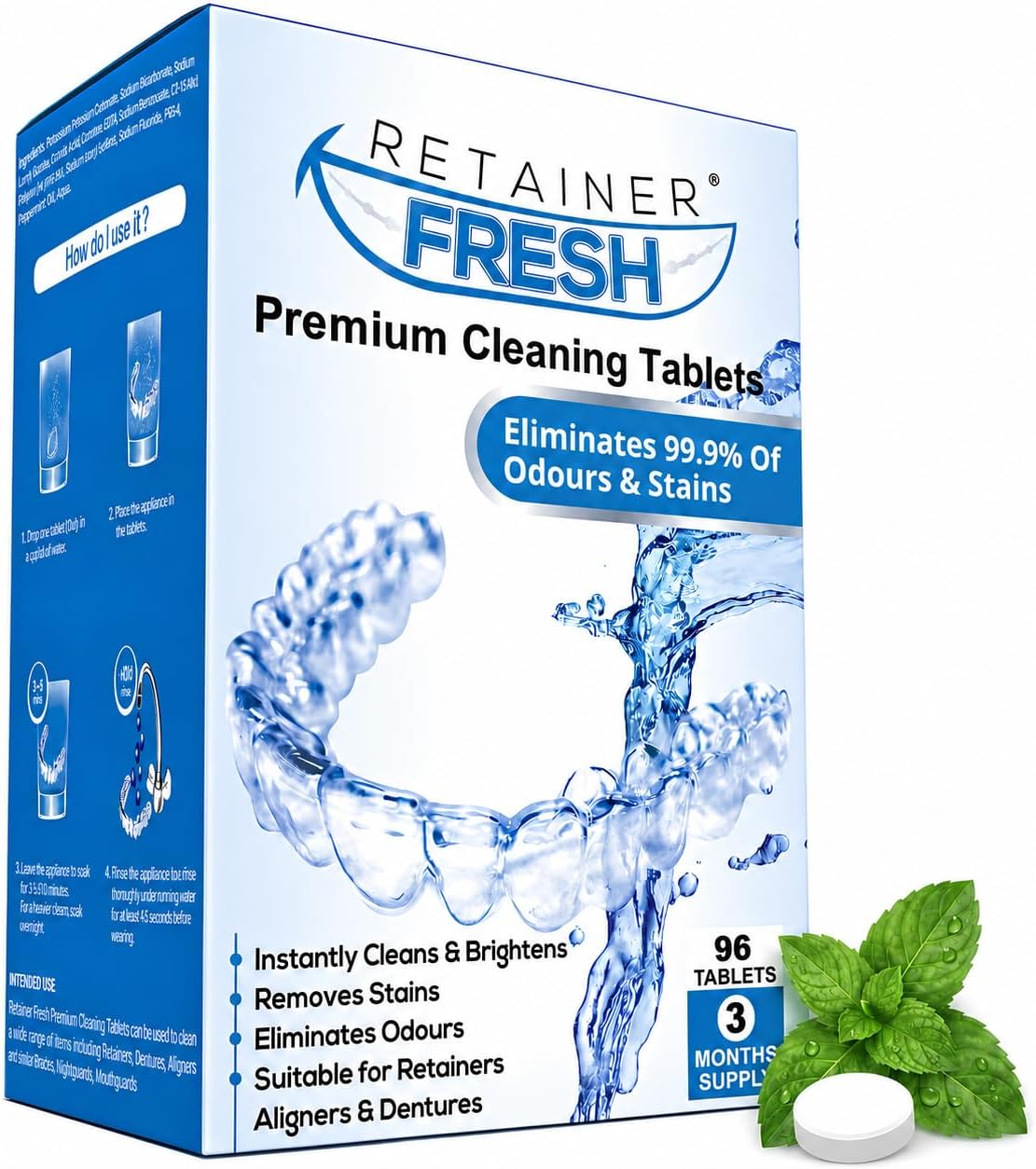 Rapport Qualité / Performances du Retainer Fresh Retainer Cleaner Tablets 96 Ta
