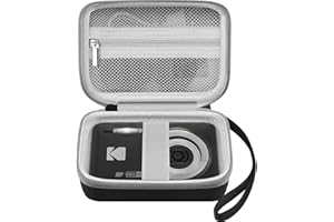 Leayjeen Digital Camera Case Compatible with Kodak PIXPRO FZ45/FZ55/C1/VAHOIALD/Taichaeu/Canon G7X/SX730 Digital Camera, EVA Hard Carrying Bag with Inner Pocket (Case Only) Black