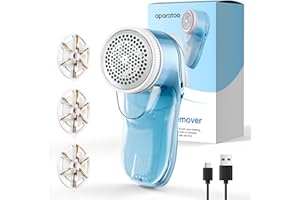 TIPTOP HOME Lint Remover Fabric Shaver, Bobble Remover for Clothes Lint Remover Debobbler Clothes Shaver 2-In-1 Lint Roller Wool Defuzzer Fluff Remover Quick and Effective (3 Blades Included)