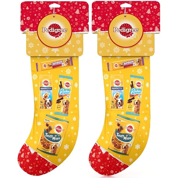 Dog christmas stocking pedigree Clearance