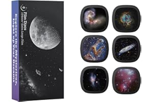 Discos Realistas - Discos para Ainael Galaxy Proyector, Diapositiva 5k Ultra HD para Planetario en Casa, Juego de 6 Discos sin Proyector (Nebula 3)
