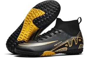 DASHANGYAN Botas de fútbol para Hombre High Top Spikes Botas de fútbol al Aire Libre Entrenamiento de fútbol Juvenil Zapatillas Transpirables Kicking Athletic Training Shoes Sneakers