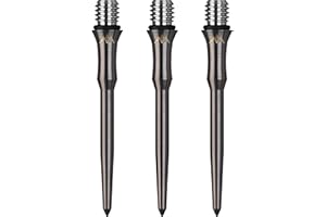 Mission Darts Titan-Umwandlungspunkte Titan Edge Ti Shark wandelt weiche Spitze in Stahl um, mehrere Längen und Farben