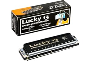 East top Lucky 13 Bass Plus Blues Armonica 13 Fori Diatonica Arpa Bocca Organo Professionale Strumenti Musicali Diminished C Key armonica per Adulti