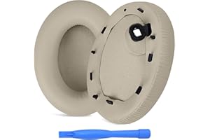 Ear Pads Replacement for Sony WH-1000XM4 Noise Cancelling Headphone by MMOBIEL - Memory Foam and Protein PU Ear Pad Cushions - Noise Isolation Earpads Replacement – Silver