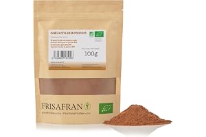 FRISAFRAN | Ceylon kanel | Ekologiskt Ceylon kanelpulver | Matsmältning | utan tillsatser | naturligt